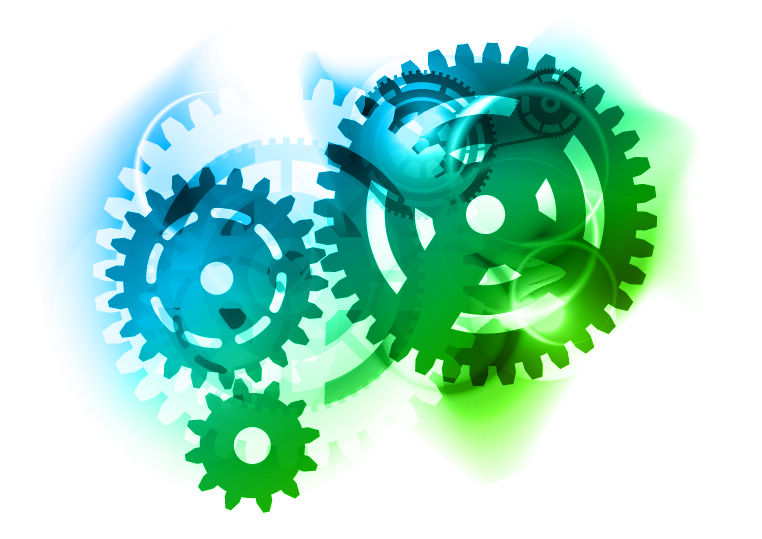 free vector Abstract Color Gears Vector Graphic